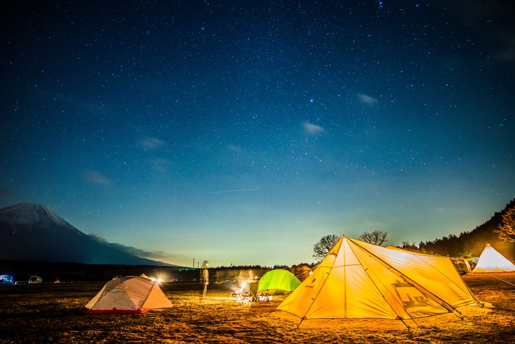 キャンプ星空