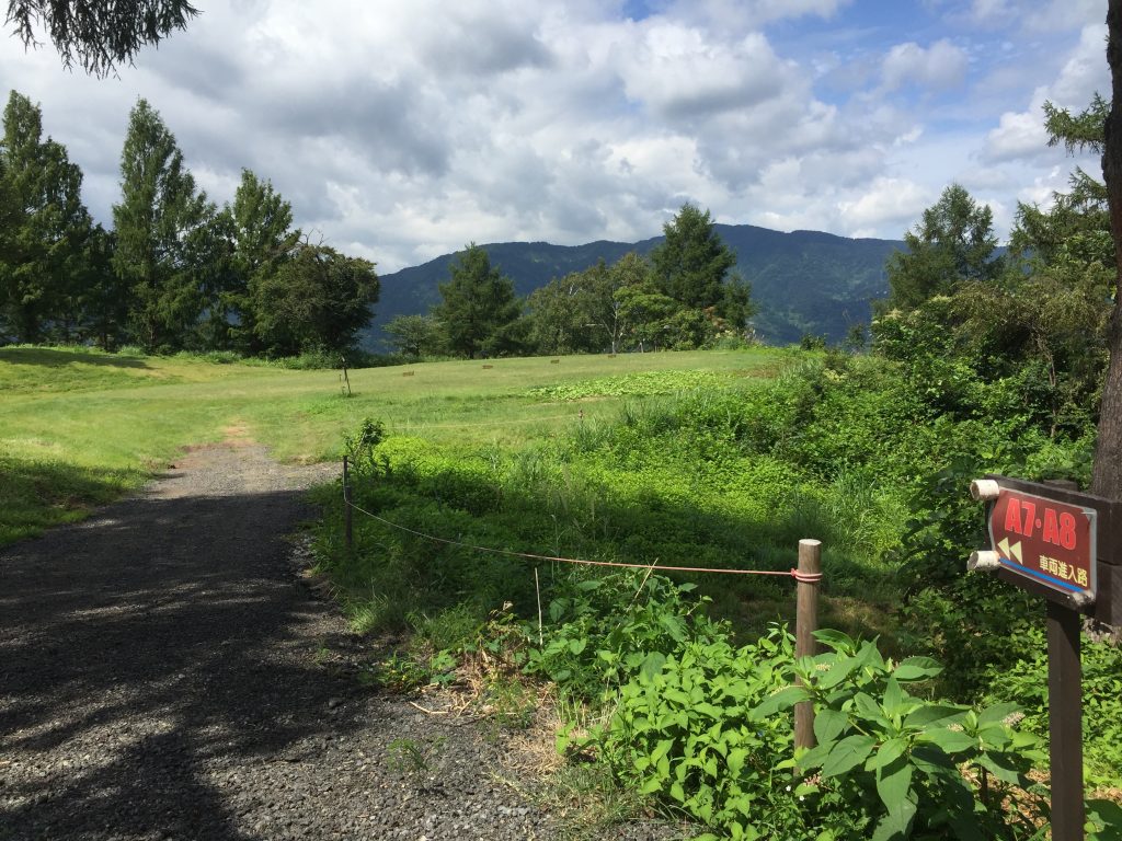 舞子高原オートキャンプ場A7、A8サイト