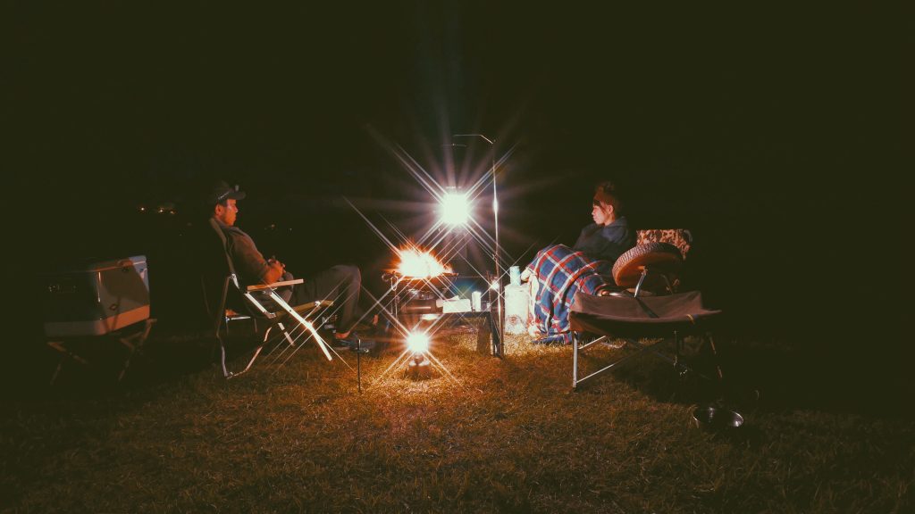 キャンプ焚き火