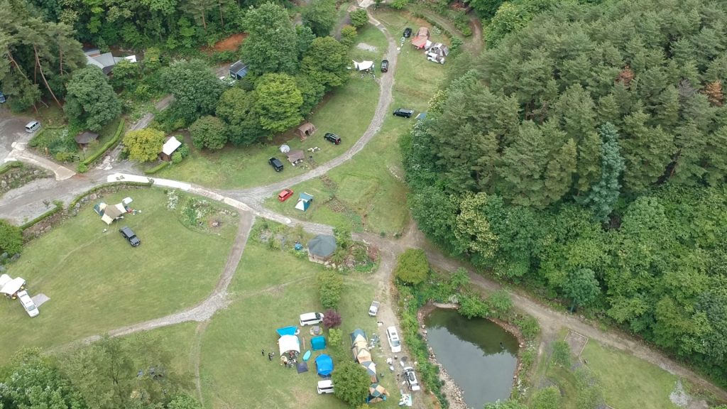 星の降る森ドローン