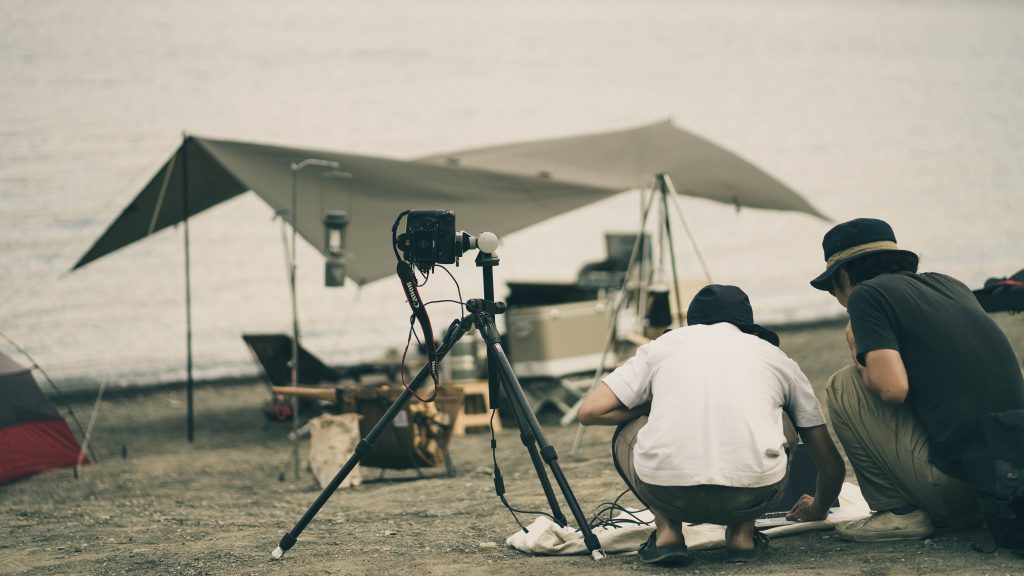 キャンプ雑誌取材